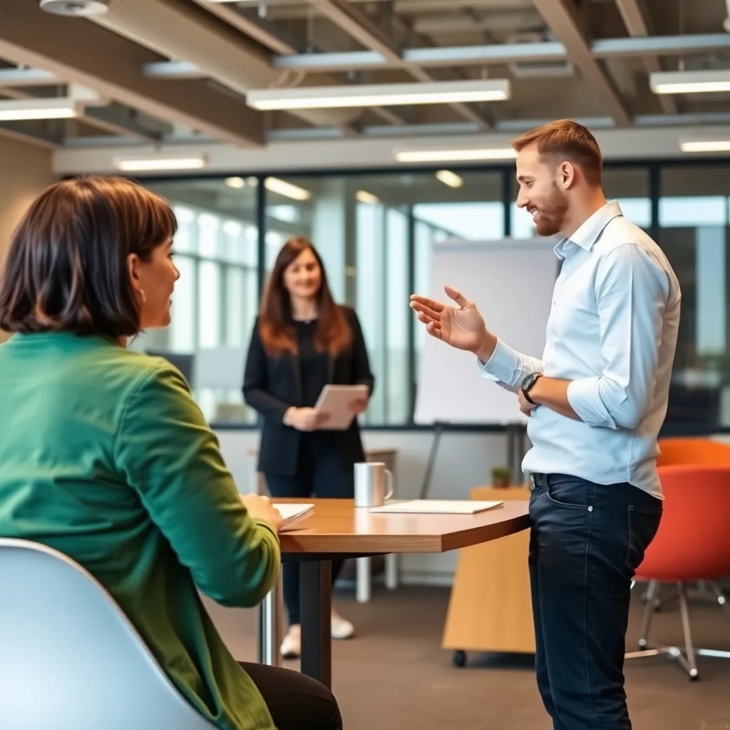 Freelance expert beantwoordt vragen tijdens online consultatie