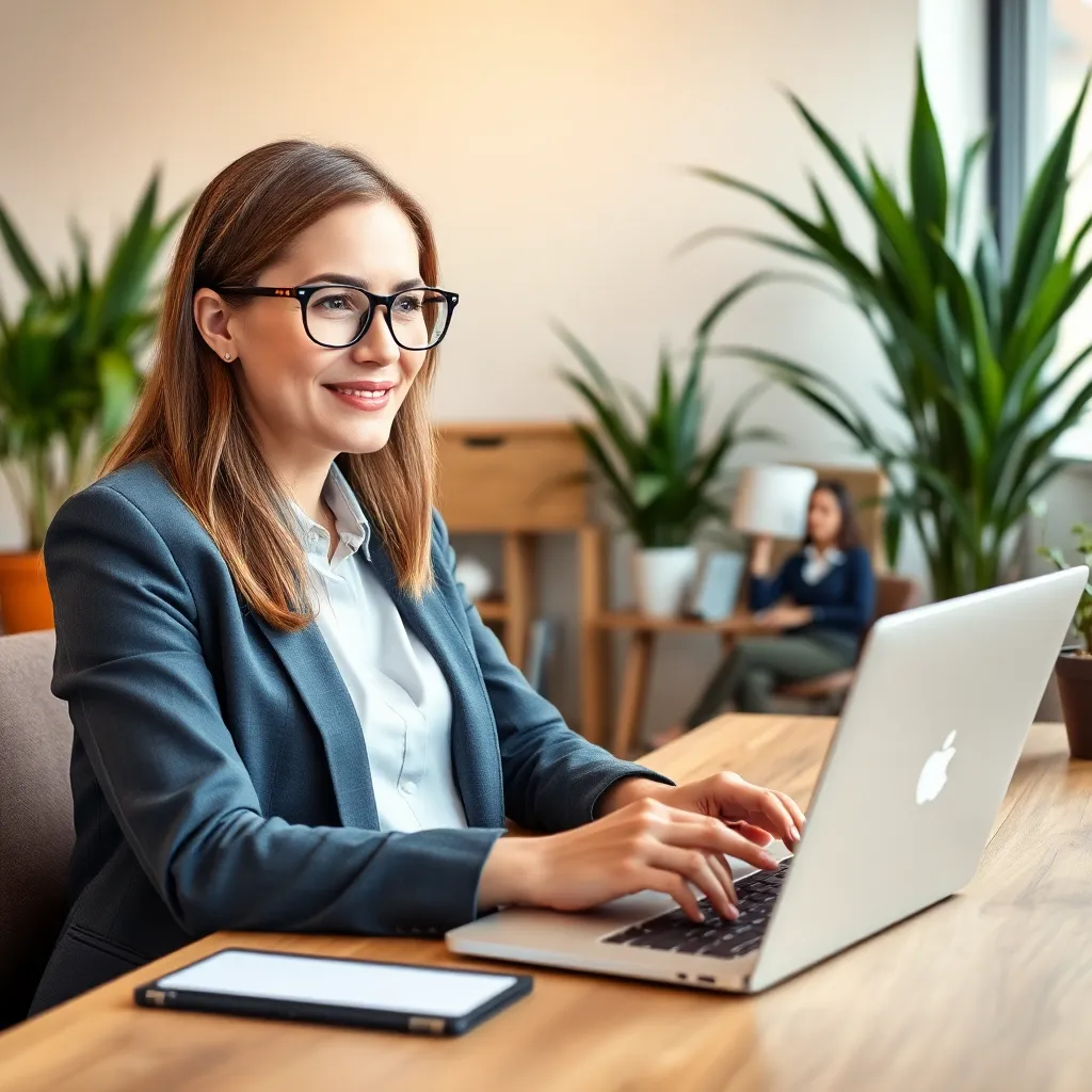 Freelancer werkt aan boekhouding met laptop en rekenmachine