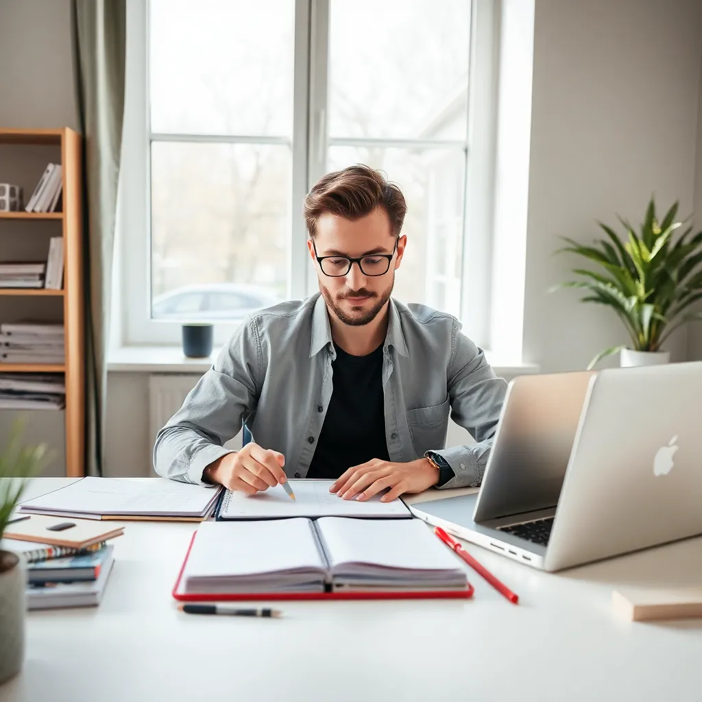 Freelancer bespreekt contract met potentiële klant in kantoor